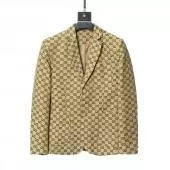 costumes gucci 2021 homme france blend suit jacket slim fit logo jacquard cotton beige